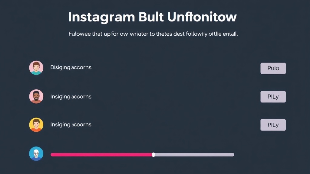 Instagram Unfollow Tool for Bulk Accounts: Save Time