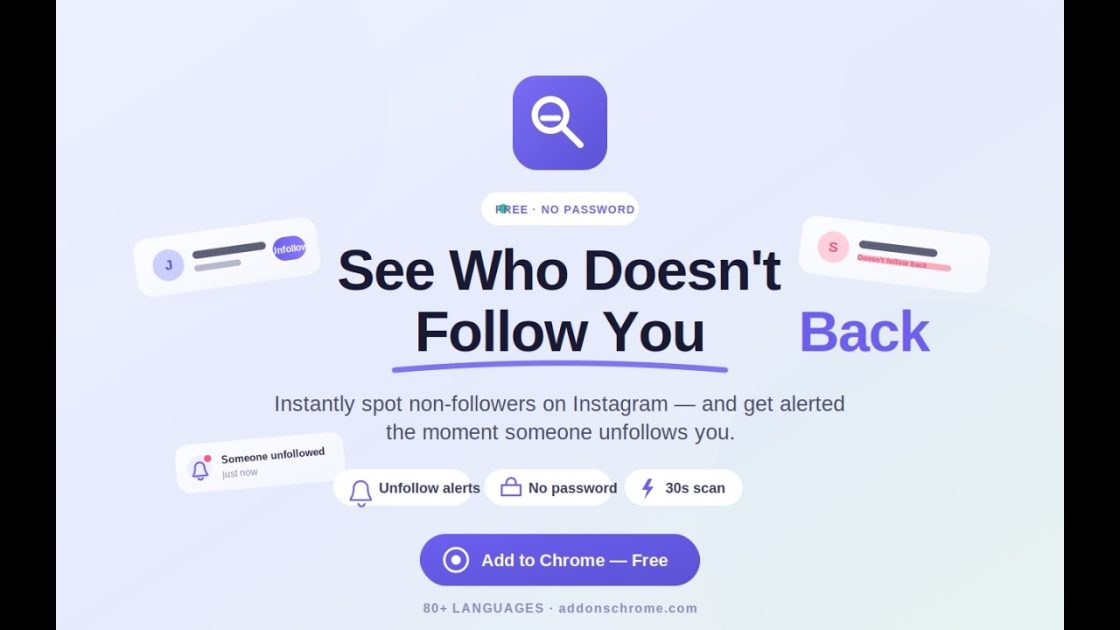 Instagram unfollowers checker demo video preview