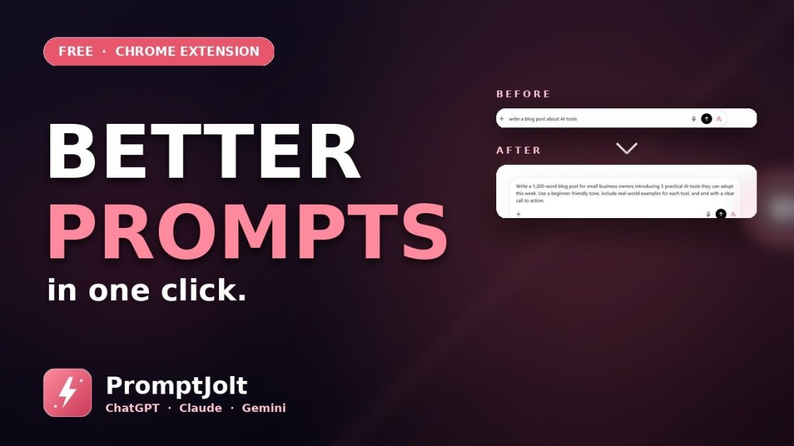 PromptJolt AI Prompt Enhancer demo video preview