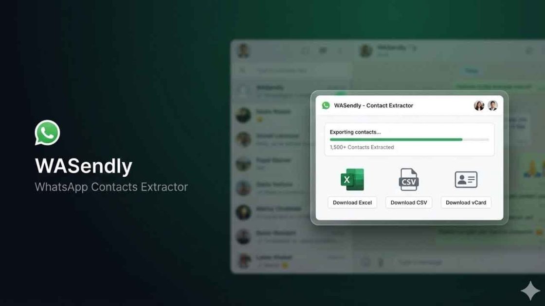 WASendly WhatsApp rehber dışa aktarma tanıtım videosu kapağı